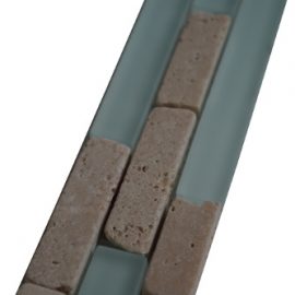 Mozaiek tegelstrip marmer glas 5x30cm B556(2) Topmozaiek24