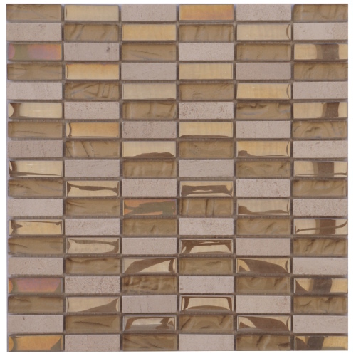 Uitbeelding Afleiden Jane Austen Mozaiek tegels van botticino marmer en glas: Topmozaiek24