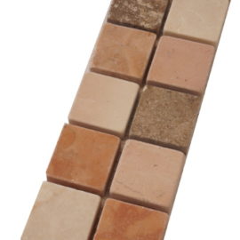 Mozaiek tegelstrip marmer 5x30cm B667(2) Topmozaiek24